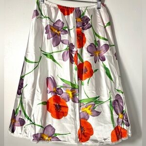Vintage Saks fifth ave floral slip skirt size large
